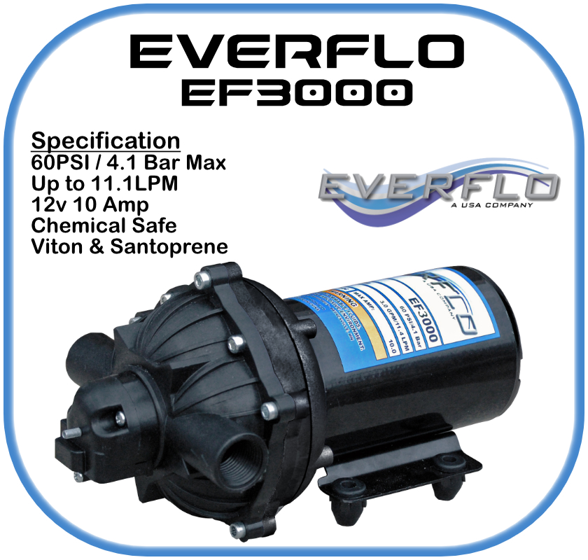 Everflo EF3000 Demand Pump 12 Volt